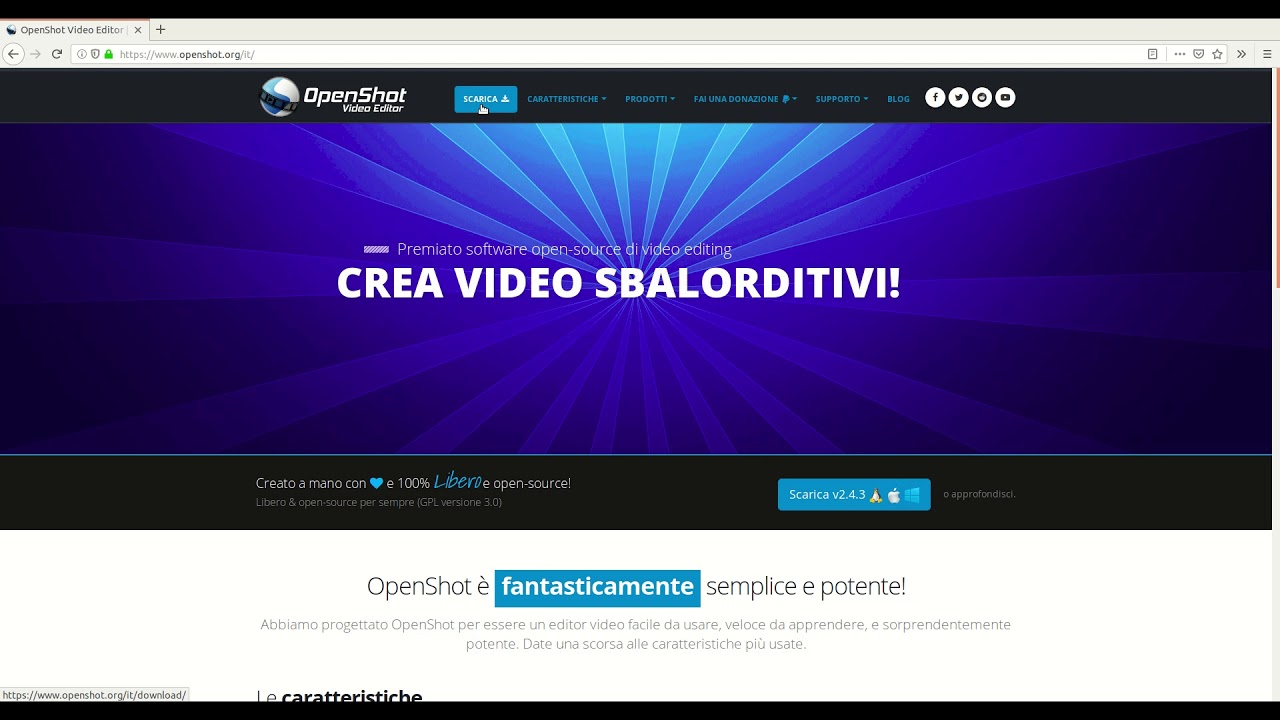 video editor free download italiano