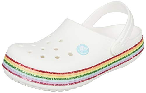 Visita lo Store di CrocsCrocs Crocband Rainbow Glitter Clog Zoccoli Unisex-Bambini 