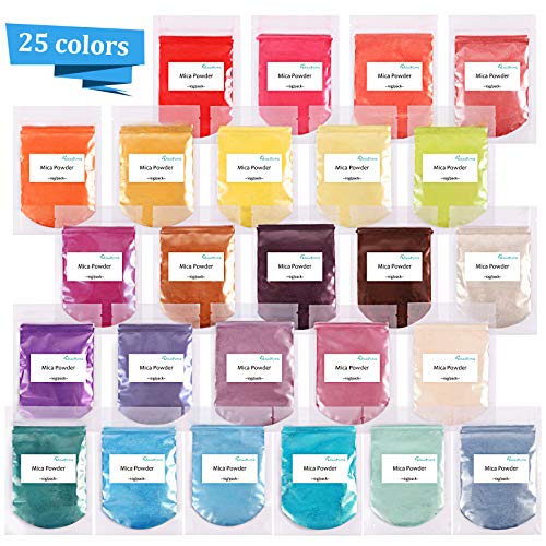 MICA IN POLVERE 56 COLORI resina epossidica Pigmento sapone naturale colorazione in Polvere Colorante 